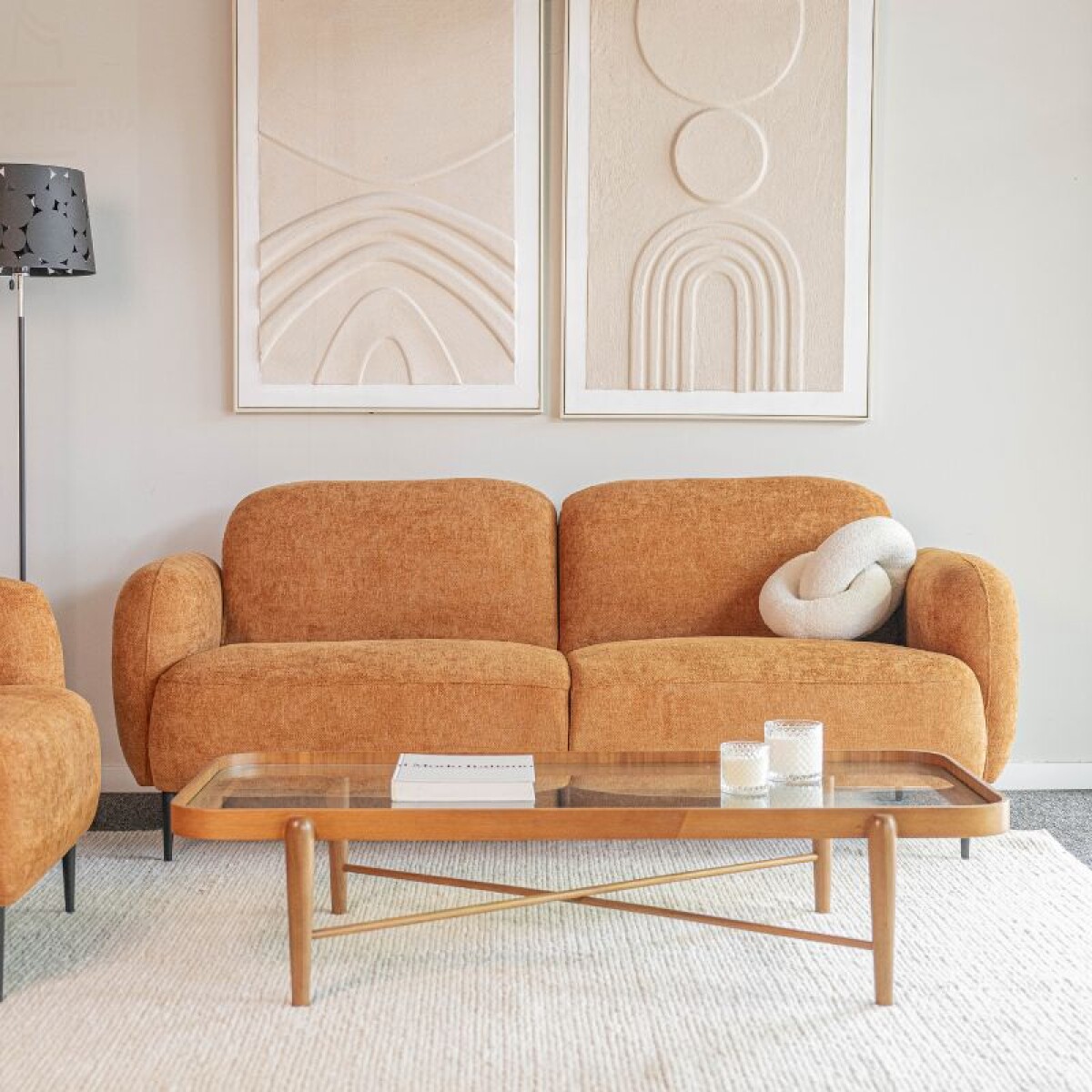 Sofá Giovanni - 3 cuerpos / Terracota 