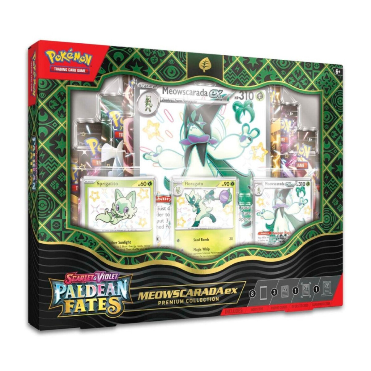 Pokémon TCG: Paldean Fates Meowscarada EX Premium Collection [Inglés] 