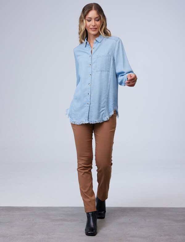 Camisa Tencel Flecos JEAN CLARO