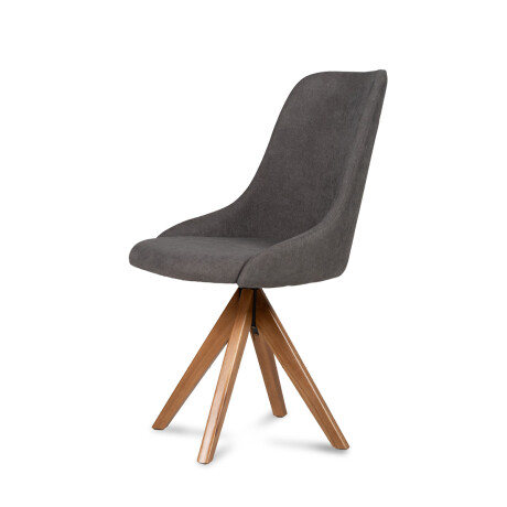 Silla Valentina Giratoria 143 - Tela Microfibra 227 (Grafito)