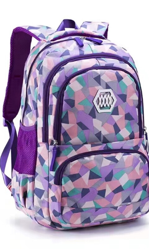 MOCHILA JUSTICE ESTAMPADA VIOLETA