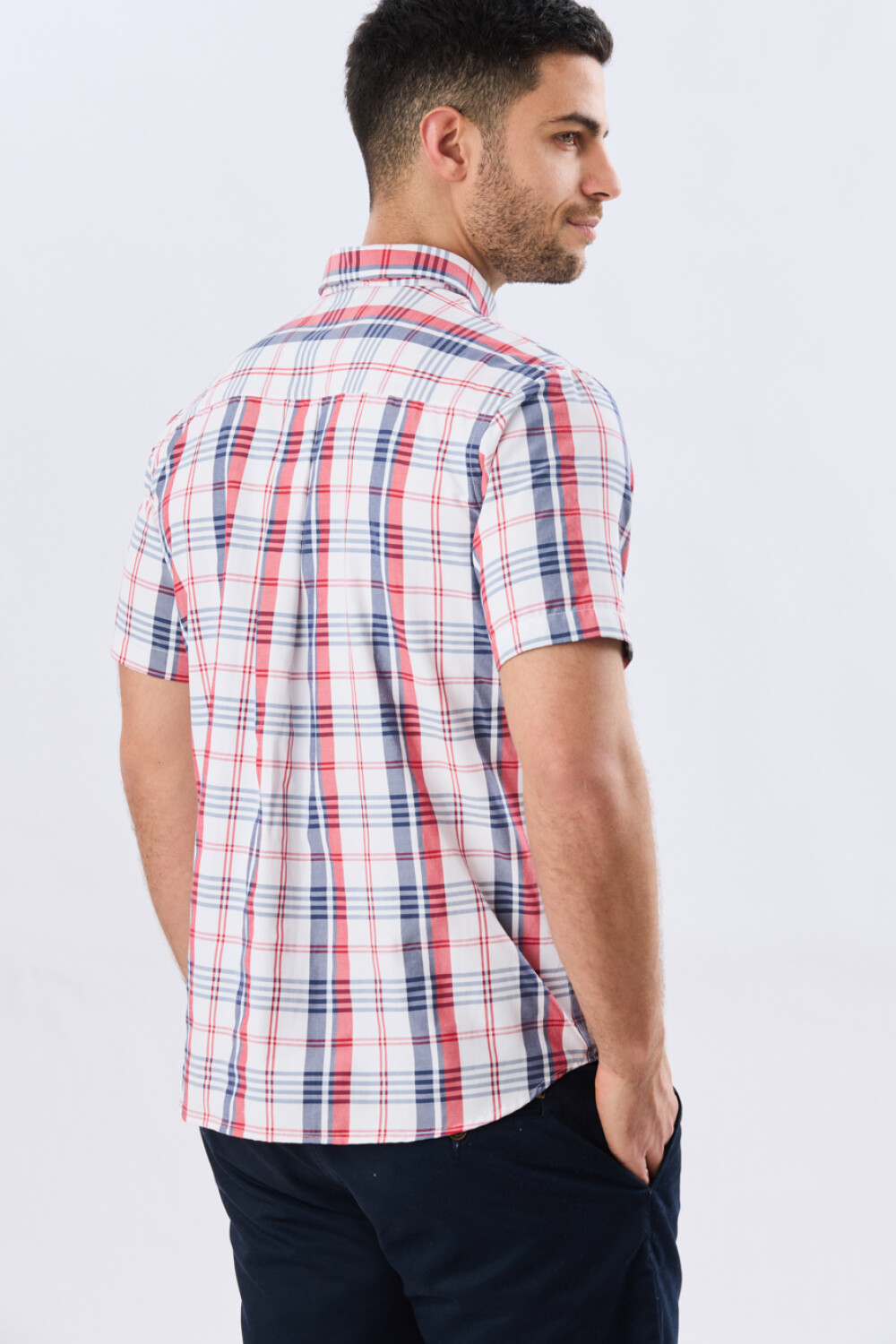 CAMISA SPORT CUADROS Rojo