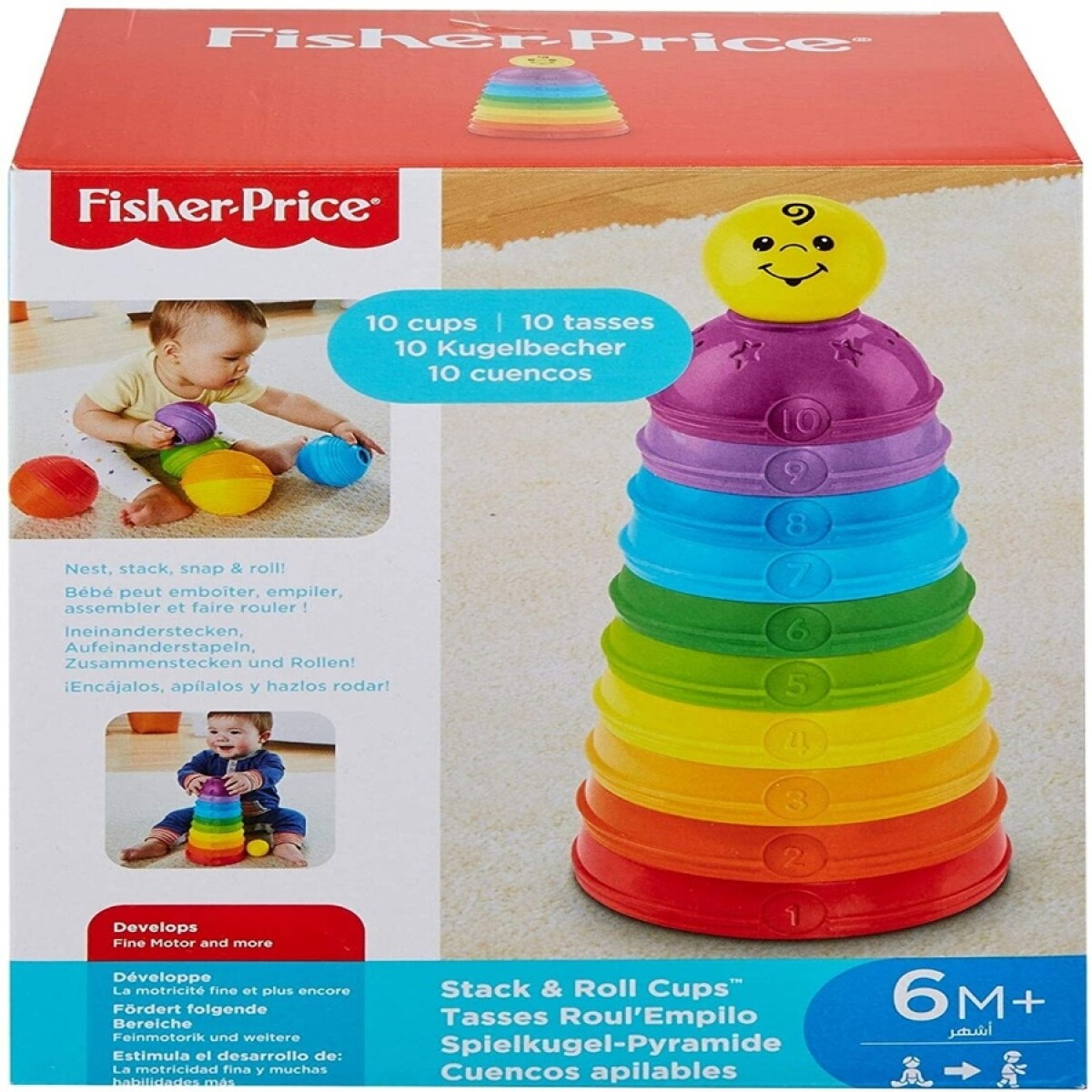Vasos Apilables y Enrollables Fisher Price 