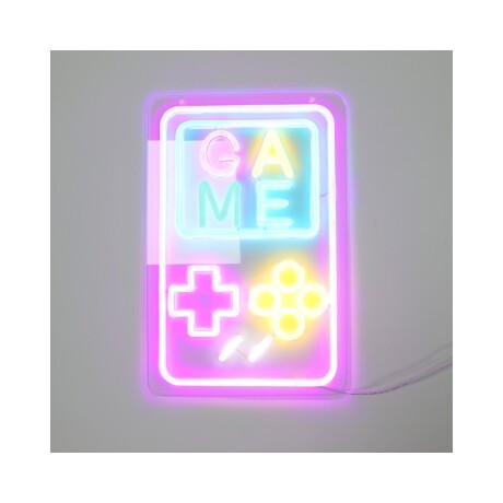 (N) CARTEL DE NEÓN DISEÑO CONSOLA GAMER 25X38CM USB (N) CARTEL DE NEÓN DISEÑO CONSOLA GAMER 25X38CM USB
