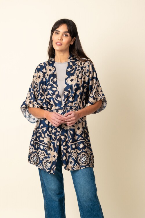 Kimono estampado con Lazo Kimono estampado con Lazo