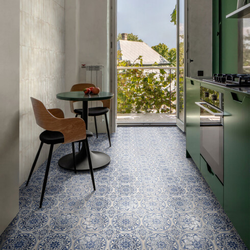 Porcelanato Decorado Avorio 20X20Cm Piso Pared GAMAS DE AZUL