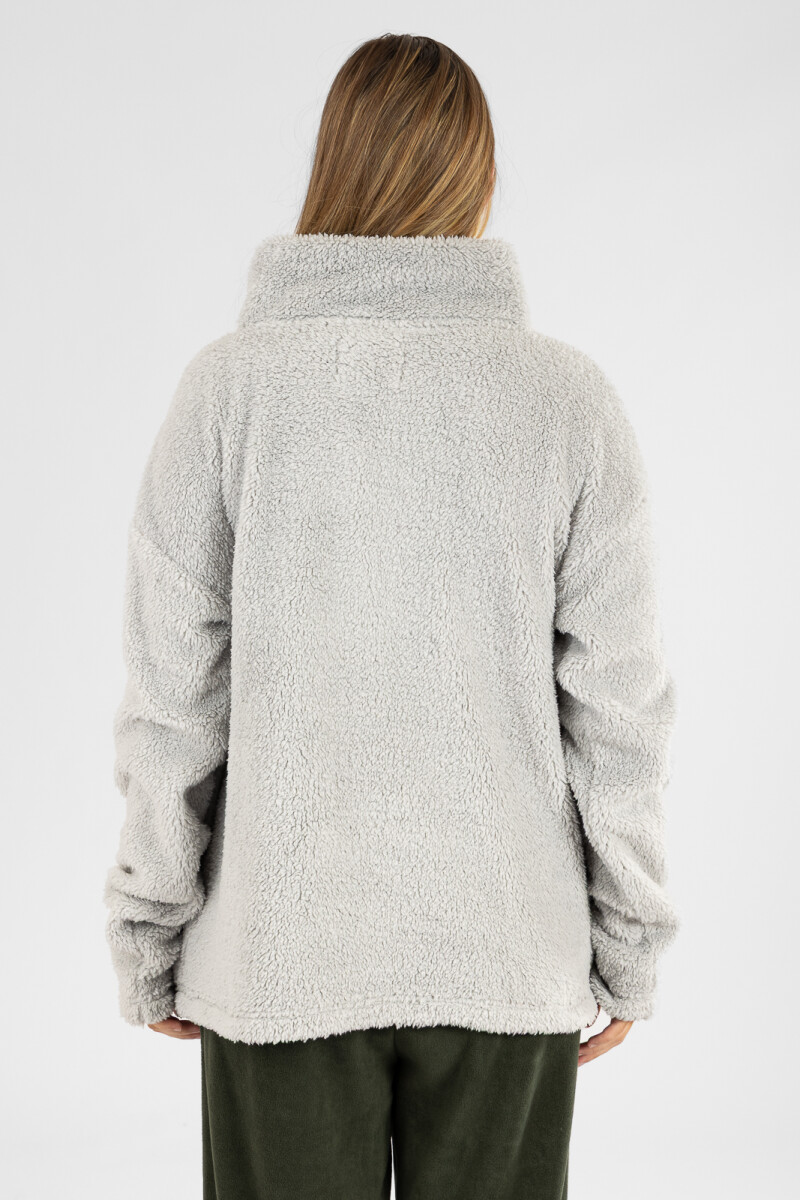 Sweater sherpa Gris
