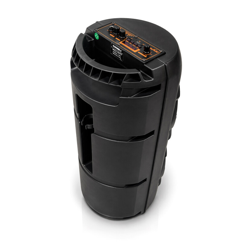 Parlante Portátil Telefunken 2x8” con Micrófono Inalámbrico y Luces LED Parlante Portátil Telefunken 2x8” Con Micrófono Inalámbrico Y Luces Led