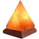Lámpara Piedra De Sal Pirámide USB Naranja