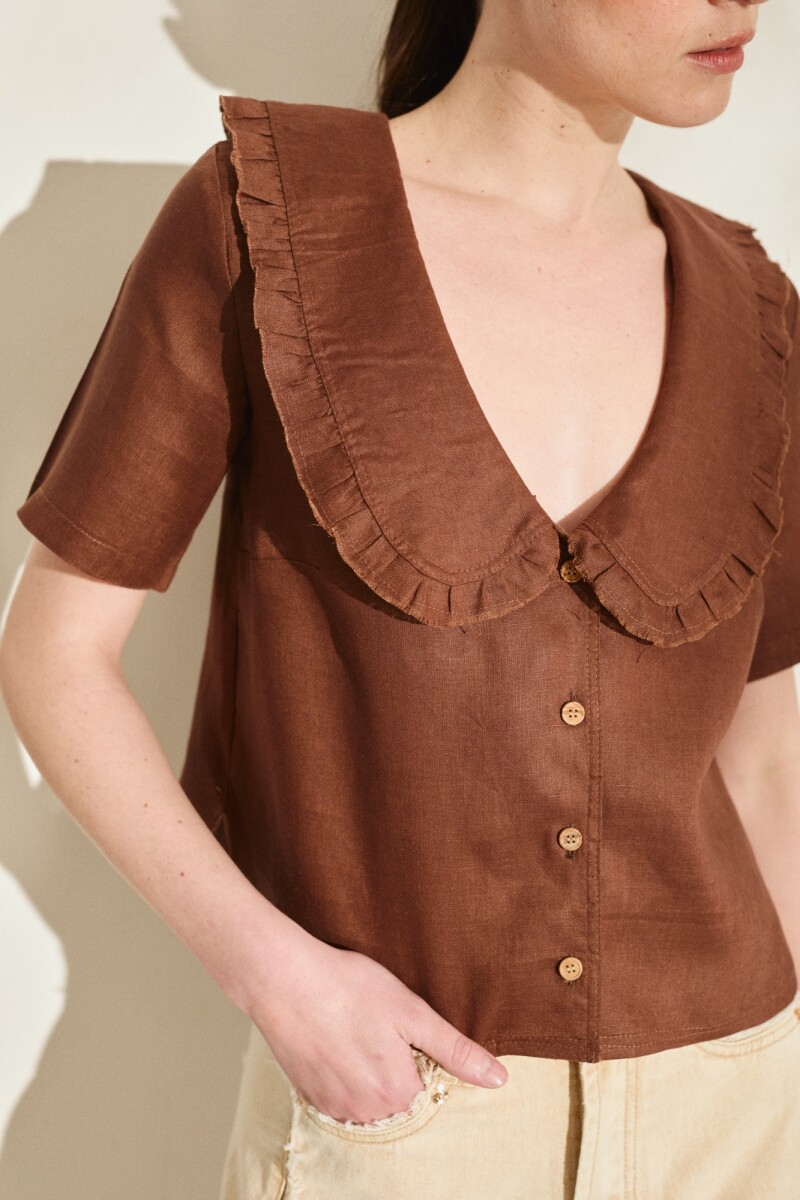 BLUSA BOSQUE Chocolate