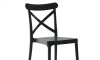 Silla Cruceta de polipropileno ZJ09 Negro