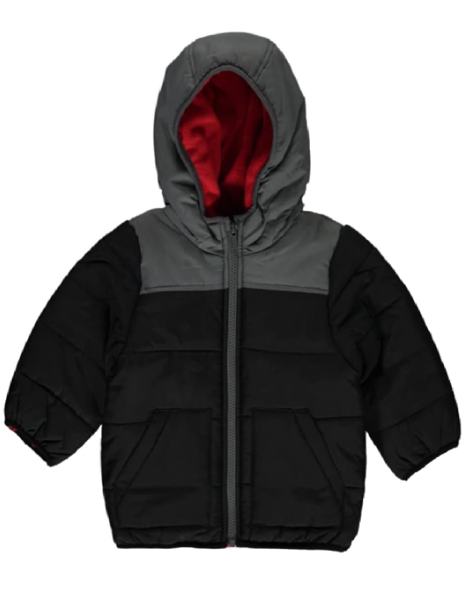 Campera resistente al agua, diseño colorblock. Talles 12-24M Sin color