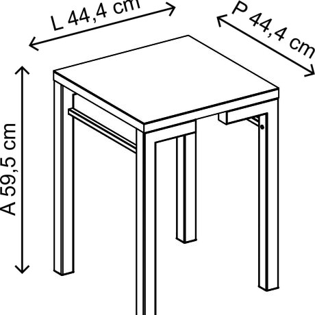 Mesa Auxiliar Carraro Mesa Auxiliar Carraro