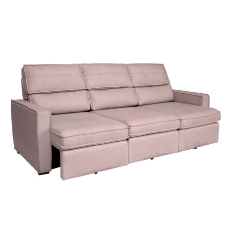 SOFA RETRACTIL 3 CUERPOS TELA MARRON AMBAR