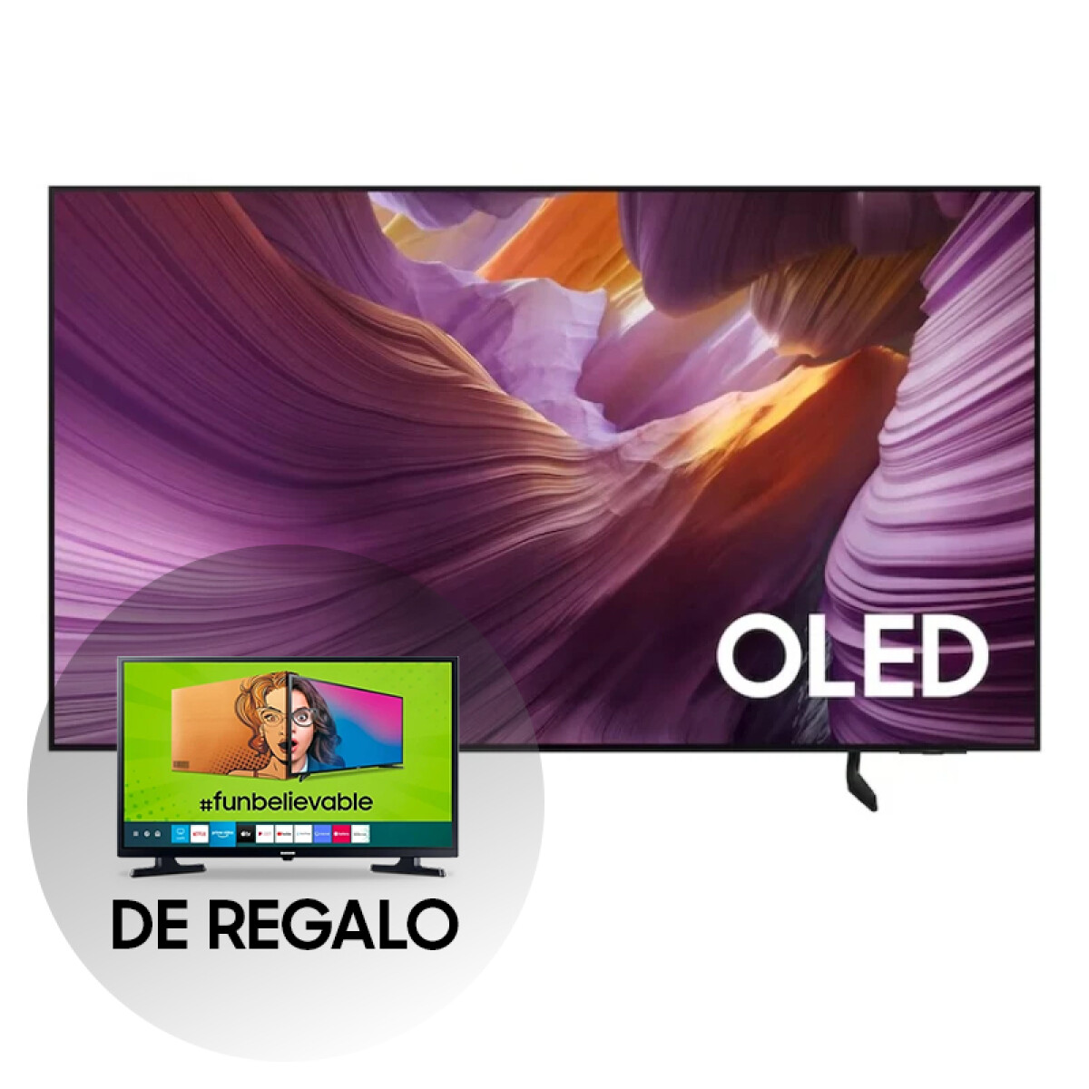Smart TV Samsung 55" OLED S85F 4K Vision AI (2025) + Smart TV Samsung 32" HD ¡ De regalo! 