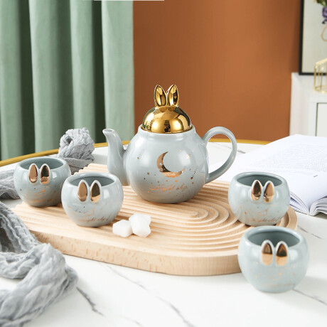 Juego De Té Rabbit Gris