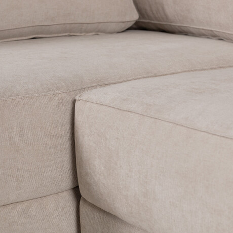 Rinconera Amadeus - Tela Microfibra - Chaise Izquierdo 2226 (Beige)