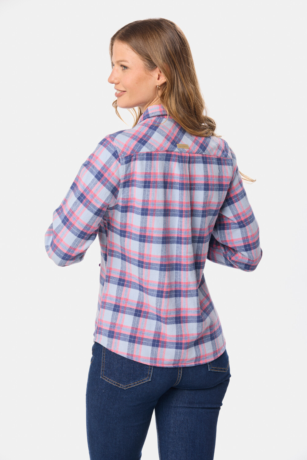 SOBRECAMISA CUADRO Celeste