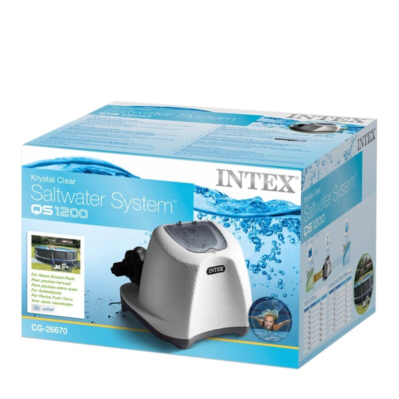 INTEX SISTEMA CLORACIÓN SALINA 12GR/H HASTA 56800 LTS Intex Sistema Cloración Salina 12gr/h Hasta 56800 Lts