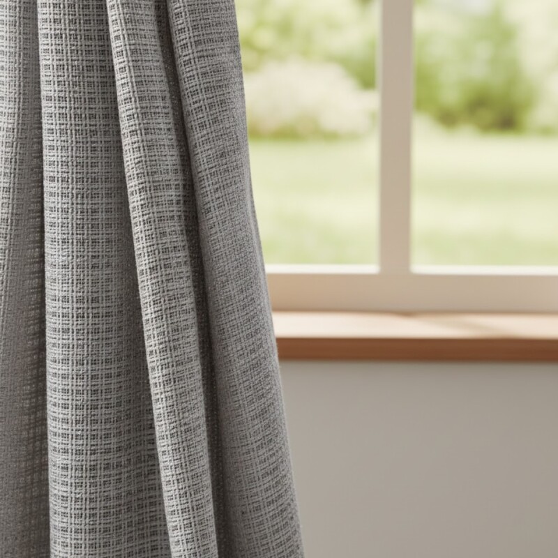 Cortina en Tela Dali set 2 paños 140 x 120 cms GRIS