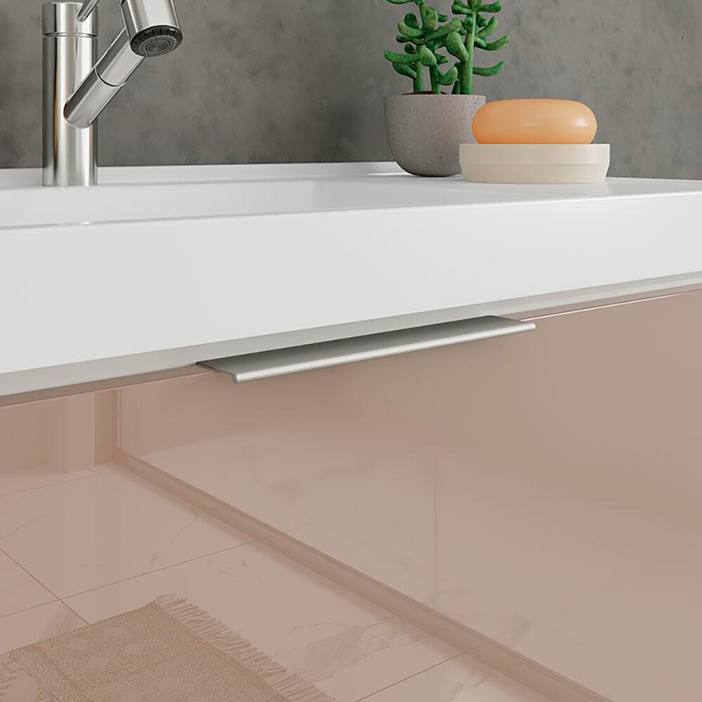 CONJUNTO DE BAÑO MODELO PIETRA COLOR BLANCO/GIANDUIA BRILHO / MUEBLE + BACHA + ESPEJO / 60 CM Conjunto De Baño Modelo Pietra Color Blanco/gianduia Brilho / Mueble + Bacha + Espejo / 60 Cm