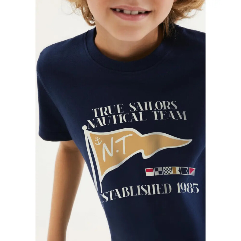 CAMISETA MM MASC AZUL ESCURO