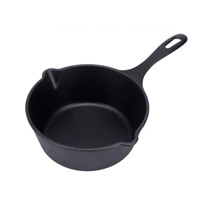 Sartén hondo de hierro fundido esmaltado Victoria 2 Litros Negro