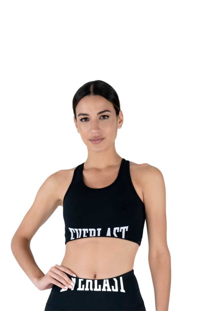 TOP MUJER EVERLAST GRAPHIC Negro