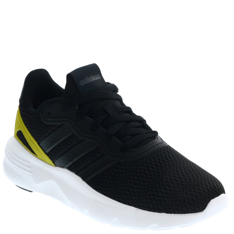 Championes de Mujer Adidas Nebzed Cloudfoam Lifestyle Running Negro - Dorado