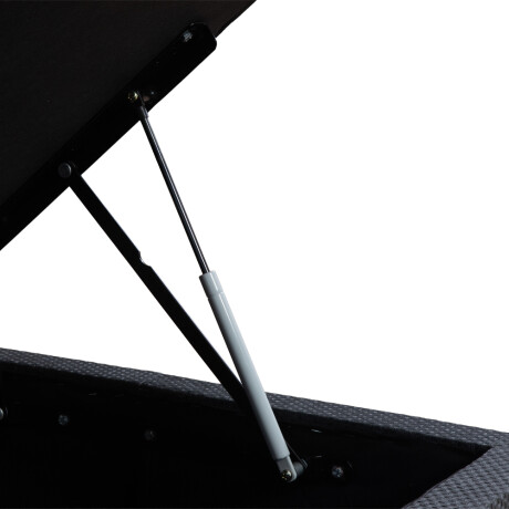 BOX BAÙL 1 PLAZAS BASE DE SOMMIER GUARDARROPA CAMA CON APERTURA LATERAL GRIS