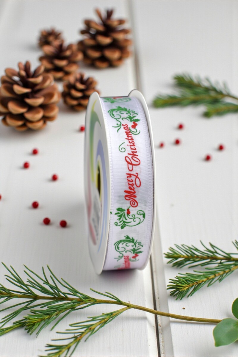 Cinta de regalo navidad 1.5cm*2.6m - DISEÑO 10 