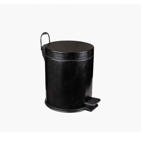 PAPELERA NEGRO MATE METAL 8 LTS 21 DIAMETRO 35 ALTO COLOR NEGRO