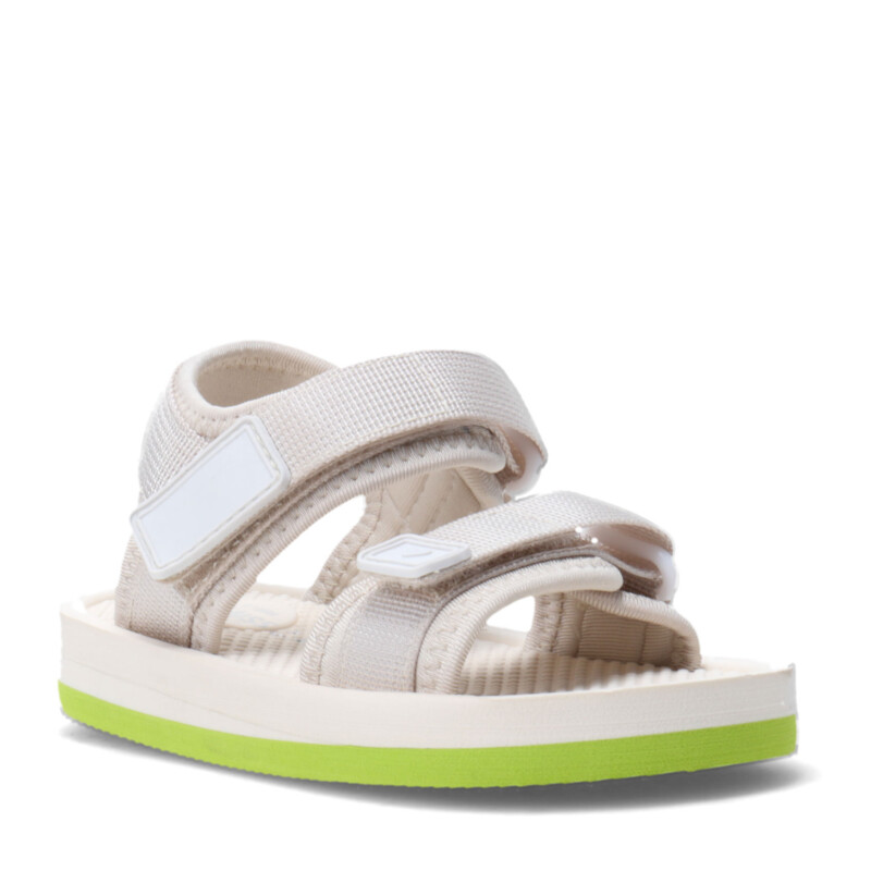 Sandalia de Niños Croco Kids GLADIOLUS con tiras y velcro Beige