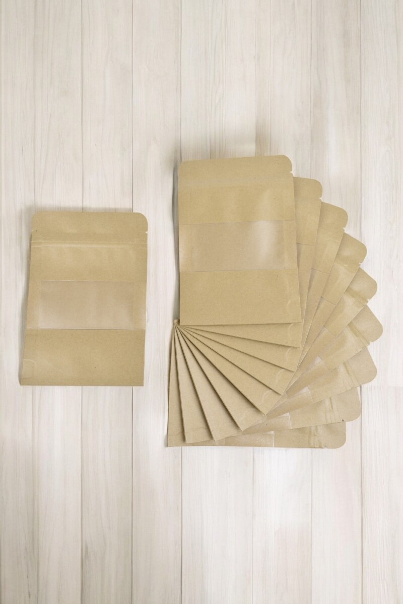 Pack x 100 - bolsa visor 10x15 cm - MADERA 