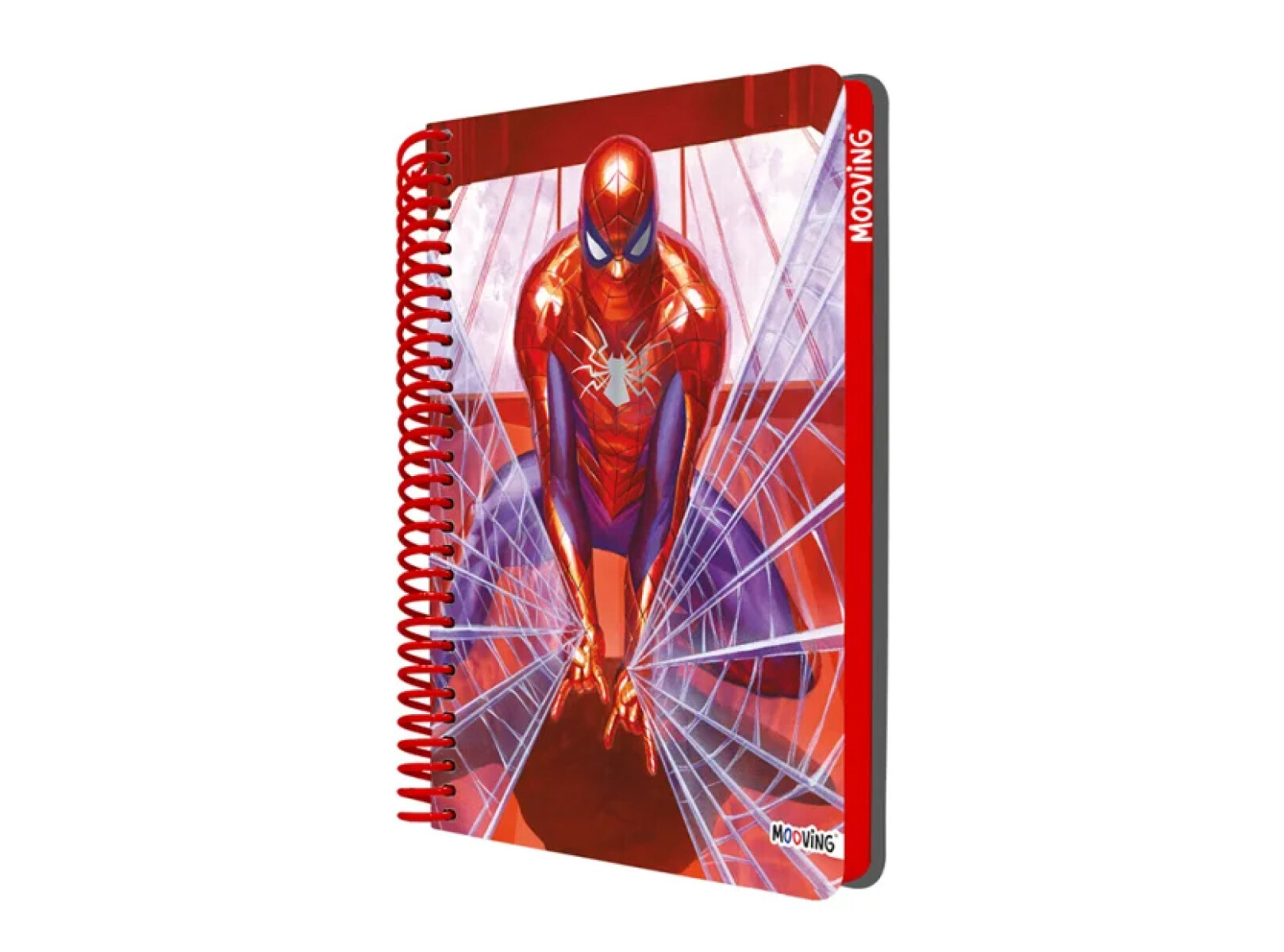 Cuaderno Mooving Carta 96 hojas Licencias - Spider Man Rojo 