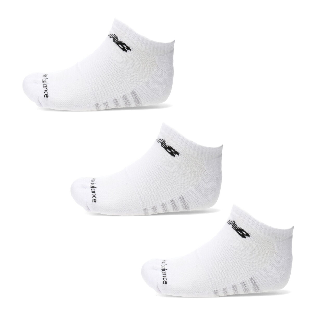 Medias de Hombre New Balance x3 Show - Blanco - Gris 