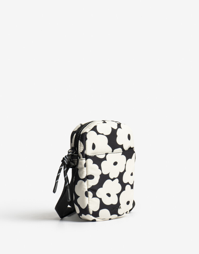 Complemento Marroquinería Nylon Pouch En Material Estampado - Estampado Flores