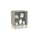 COMBO COCINA - BAJO MESADA 2 PUERTAS + AÉREO GRIS