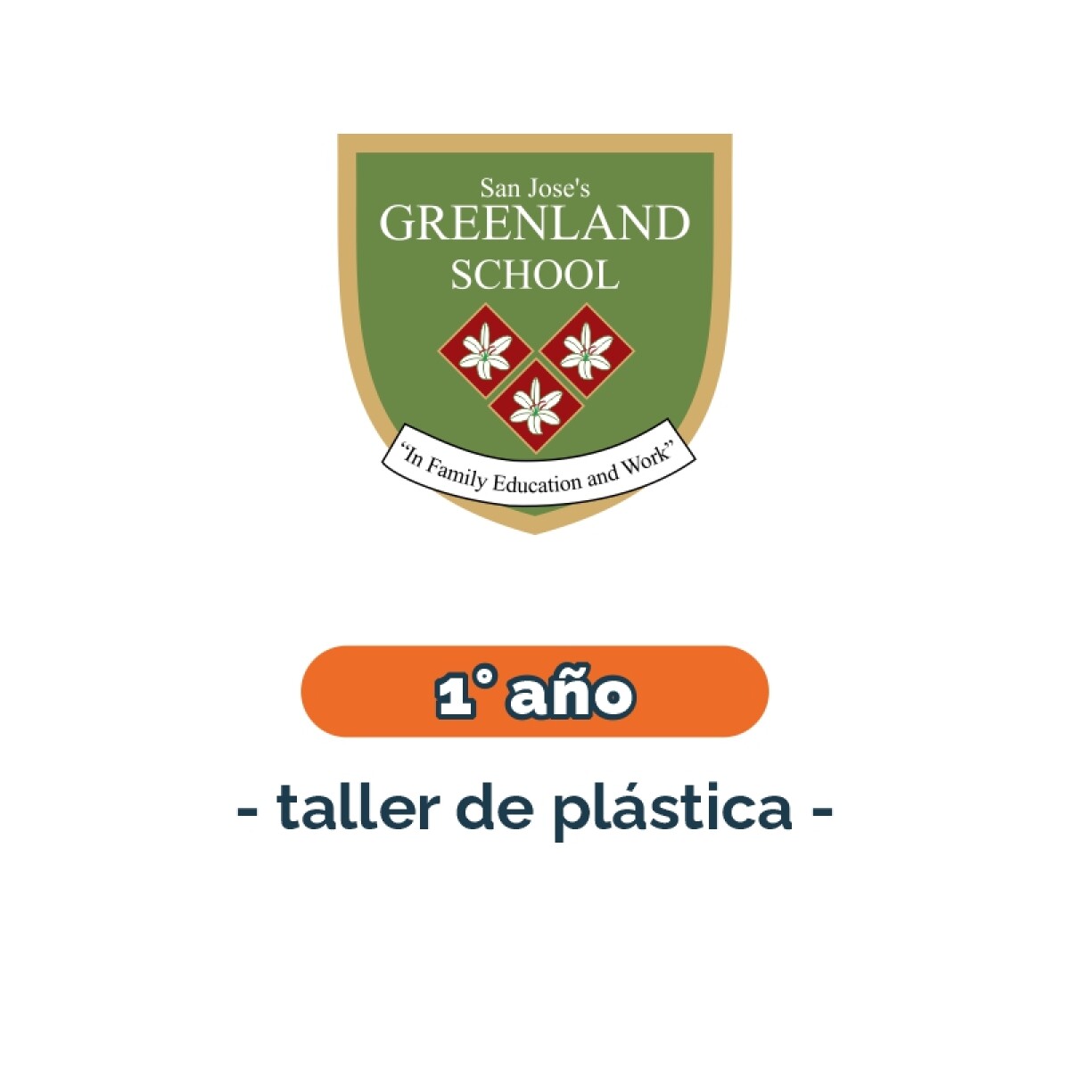 Lista de materiales - Primaria 1° año taller de plástica Greenland 