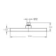 Roseta Cromo Con Luz Led Indicadora De Temperatura Aqualia CROMO