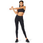 Leggings Running Silver Tight Mujer Performance Black