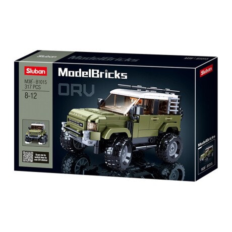 Bloques Construcción Sluban Camioneta SUV Todoterreno 317 Pz Verde