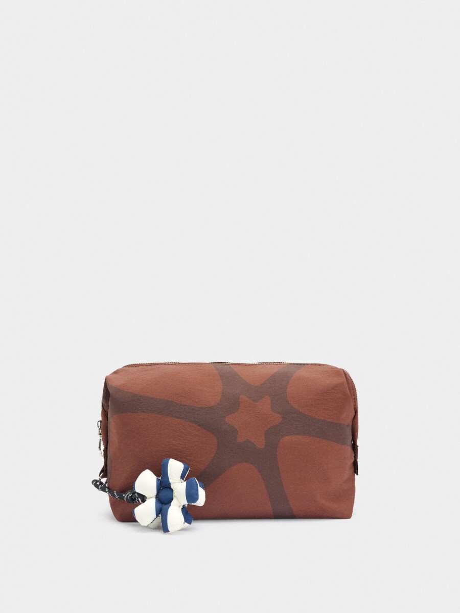 Neceser Estampado De Nylon multicolor