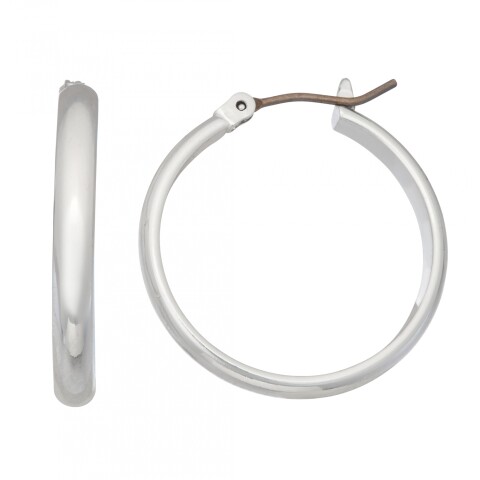 Aros 26MM Med Smooth Hoop Silver