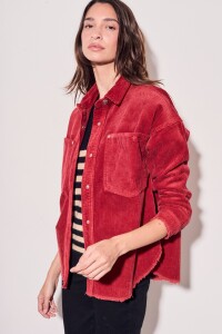 Sobrecamisa Corduroy Rojo