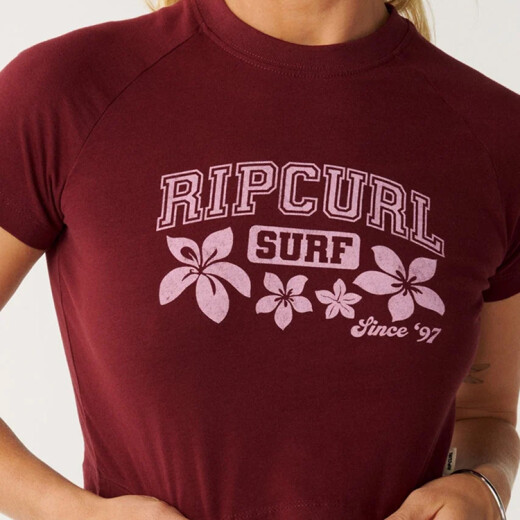 Remera Rip Curl Retro Swell Baby - Bordó Remera Rip Curl Retro Swell Baby - Bordó