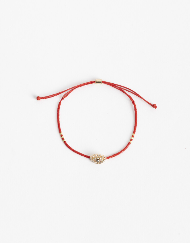 Pulseras Flexibles Lucky charm Pulsera Flexible Dije Ojo Lucky - Dorado