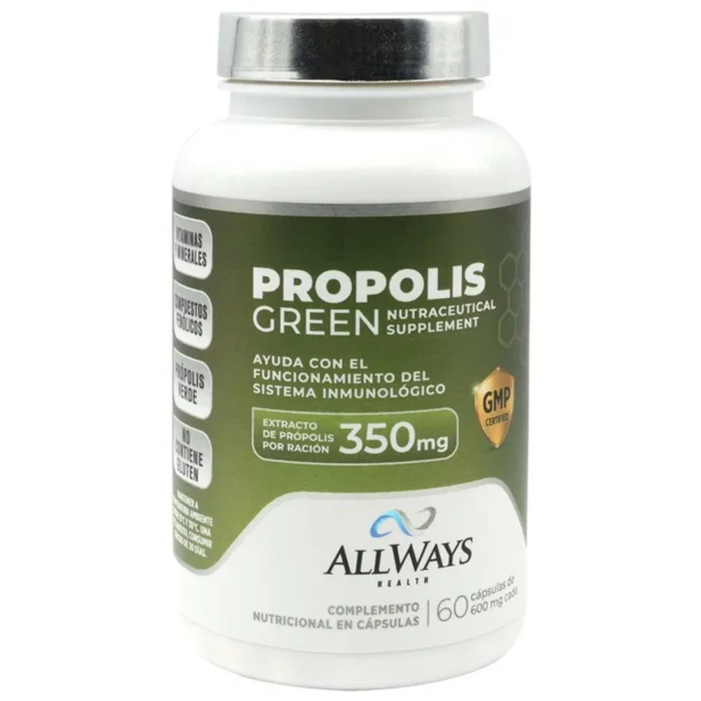 ALLWAYS PROPOLIS GREEN 60CAPx600MG