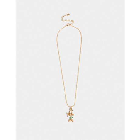 Collar Corto Multidijes Dorado