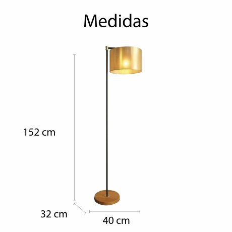 Lámpara De Pie Pantalla Seda Estructura Metal Elegante Negro